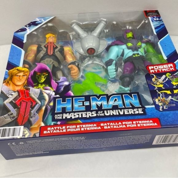 MATTEL MASTERS OF THE UNIVERSE HE-MAN VS SKELETOR FIGURE 5.5” - Picture 3 of 6